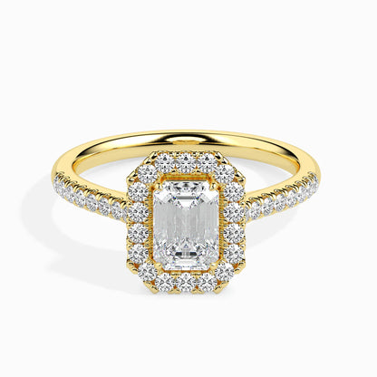 Brilliant Emerald Cut Lab Grown Luxe Circle