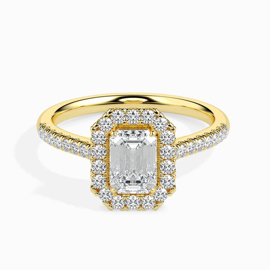 Brilliant Emerald Cut Lab Grown Luxe Circle