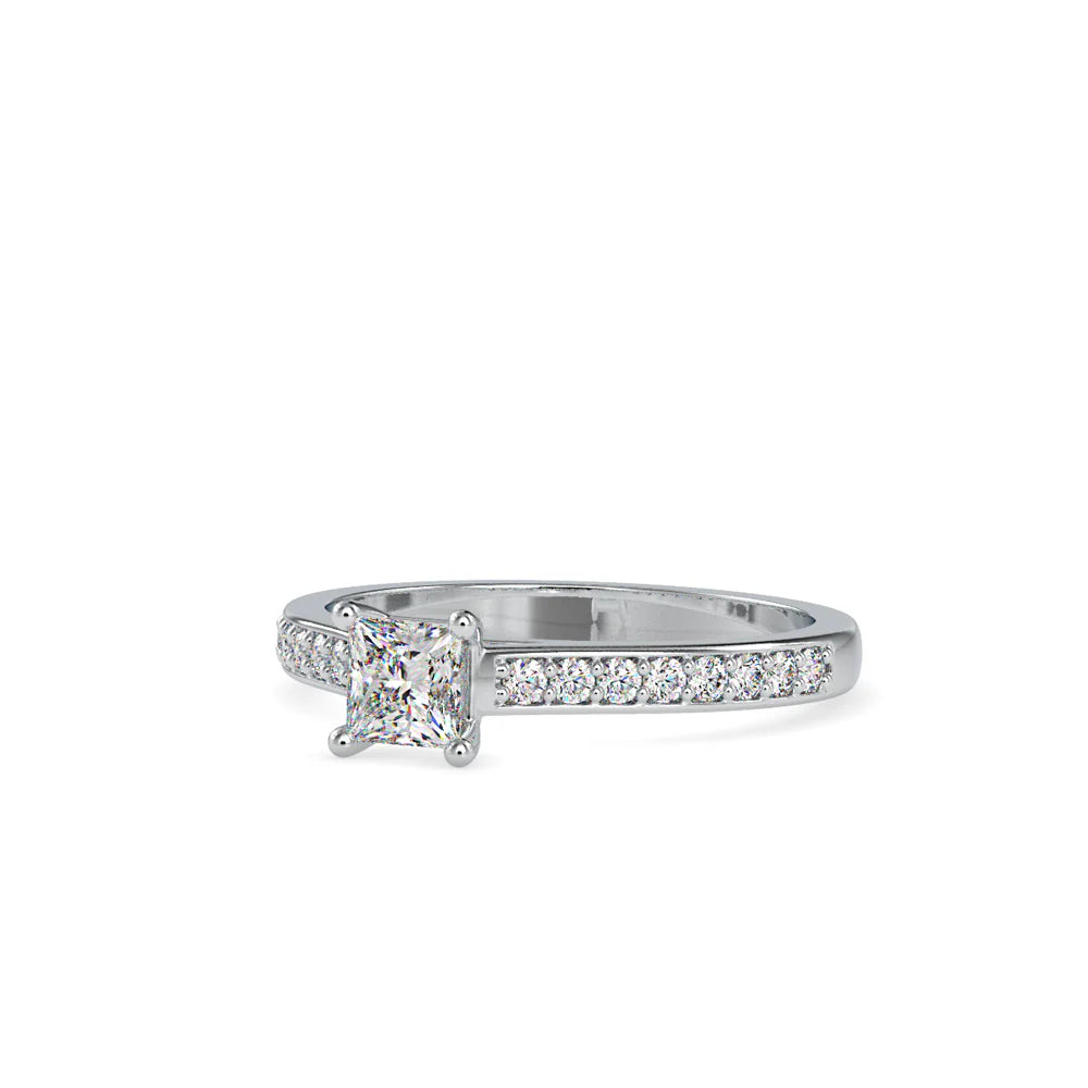 Sparkling Princess Cut Lab-Grown Luxe Circle Ring