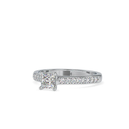 Sparkling Princess Cut Lab-Grown Luxe Circle Ring