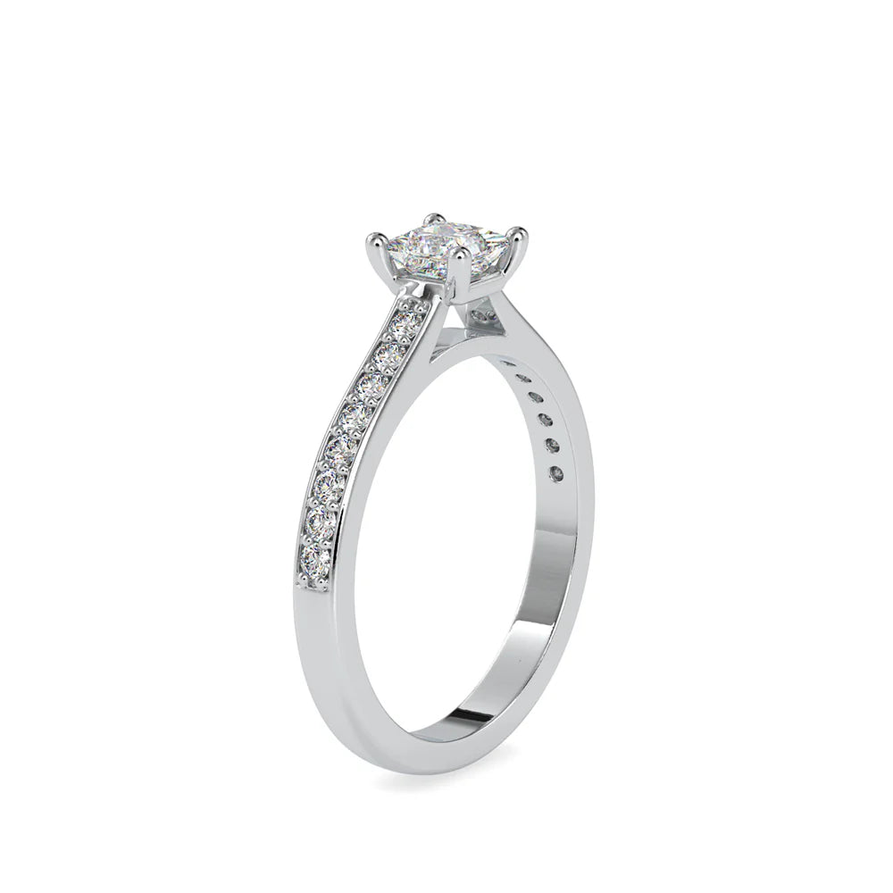 Sparkling Princess Cut Lab-Grown Luxe Circle Ring