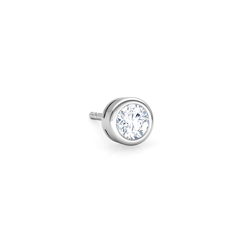 Celestial Solitaire Stud Earrings