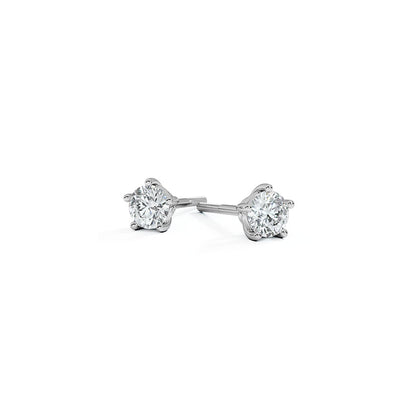Moonlit Solitaire Stud Earrings