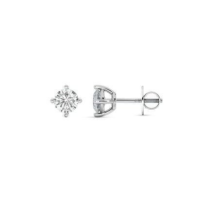 Mountain Solitaire Stud Earrings