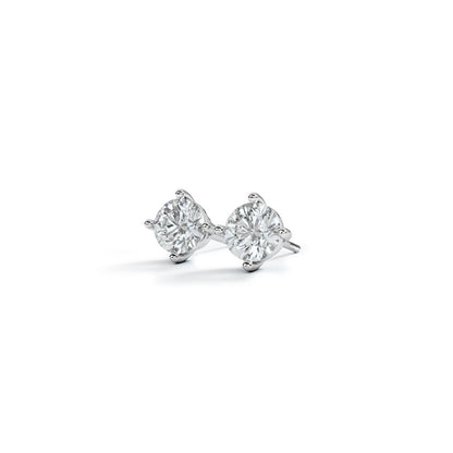 Mountain Solitaire Stud Earrings