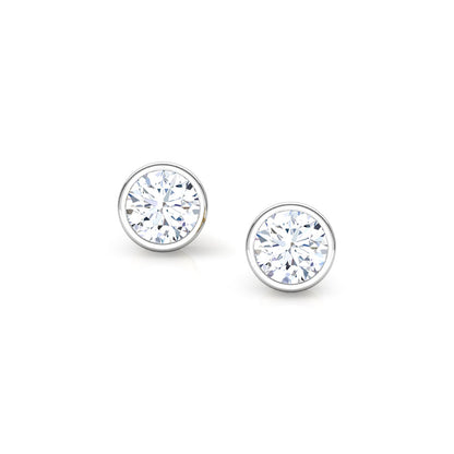Lantern Solitaire Stud Earrings