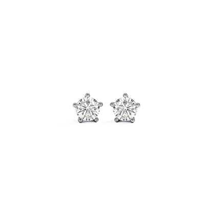 Shine Solitaire Stud Earrings  