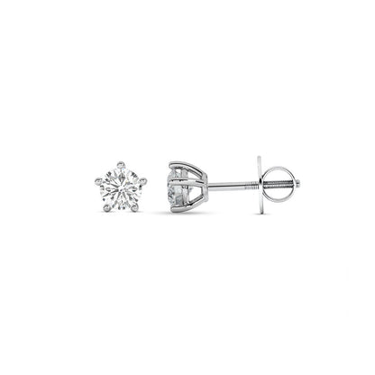 Shine Solitaire Stud Earrings