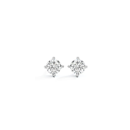 Key Solitaire Stud Earrings  