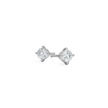 Key Solitaire Stud Earrings