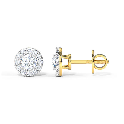 Abbey Solitaire Stud Earrings