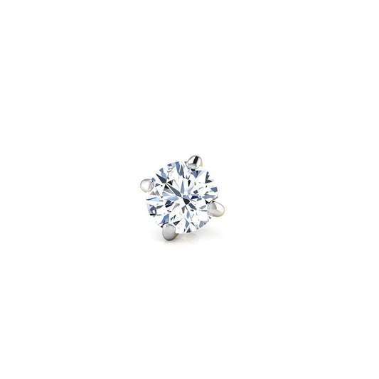 Graceful Solitaire Nose Pin  