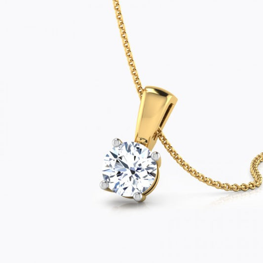 Sparkling Round Diamond Pendant  