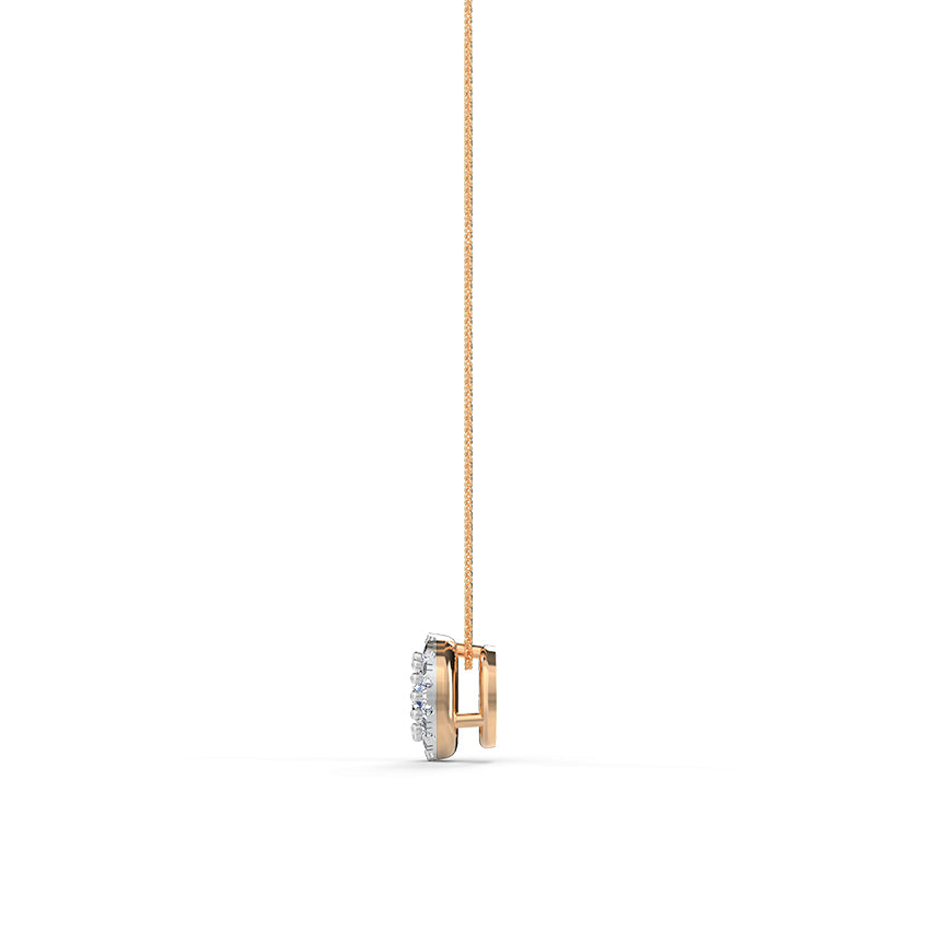 Halo Pendant Solitaire Medallion