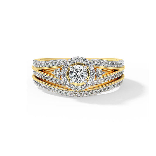 Eternity Solitaire Bridal Ring Set  