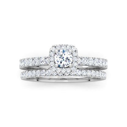 Twilight Solitaire Bridal Ring Set