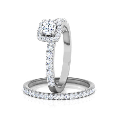 Twilight Solitaire Bridal Ring Set