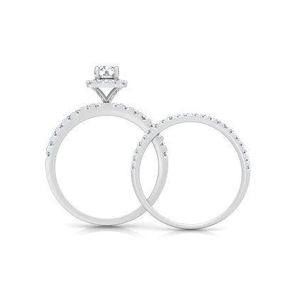 Twilight Solitaire Bridal Ring Set