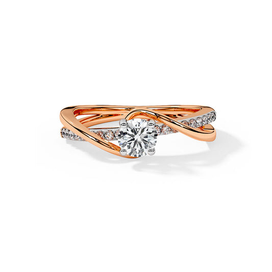 Tess Twine Solitaire Ring  