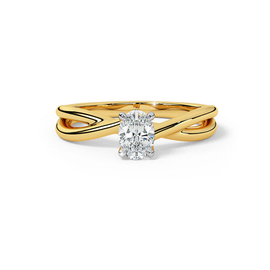 Luminous Diamond Solitaire Ring  