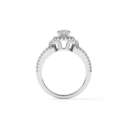 Ella Hoop Solitaire Ring