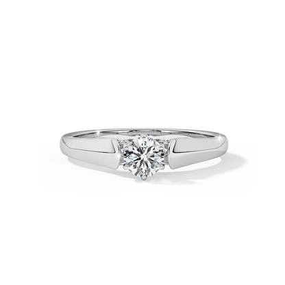 Sparkle & Spiral Solitaire Ring  