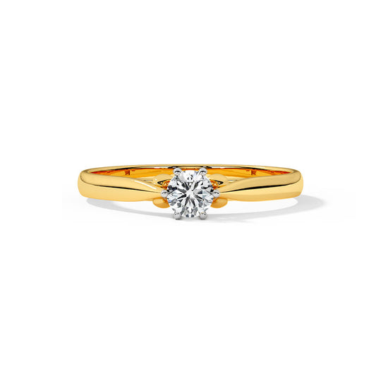 Plain Solitaire Ring  