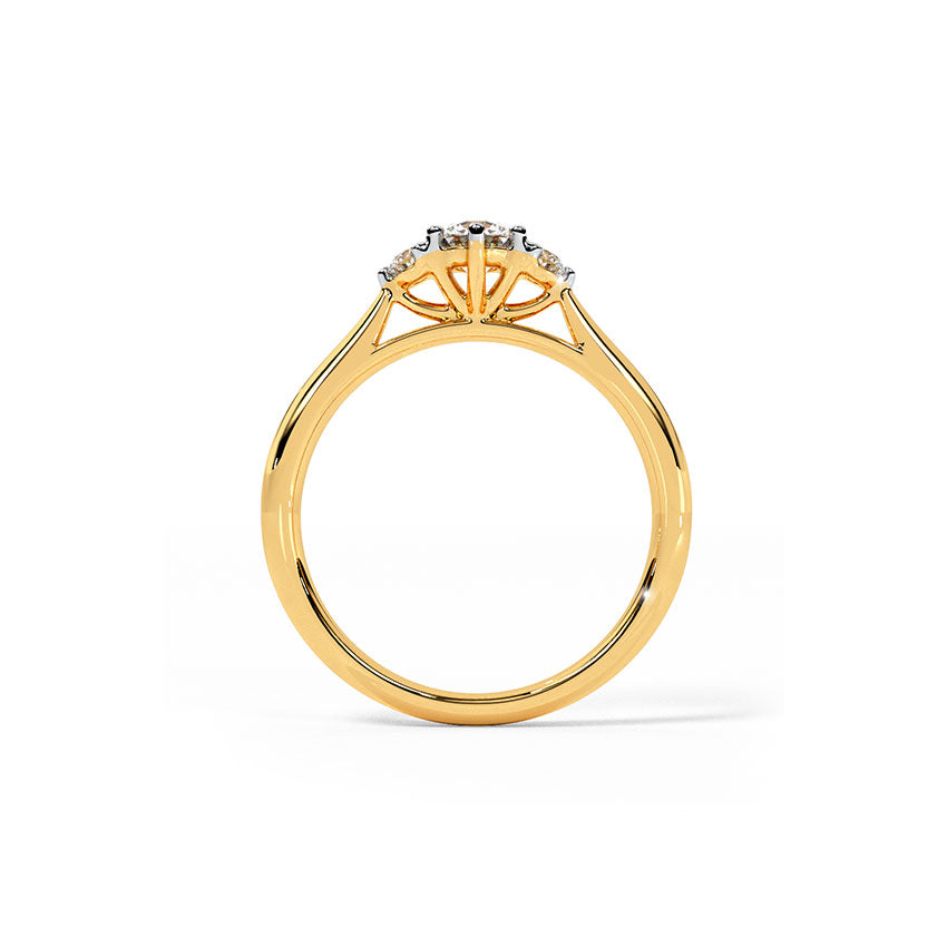 Azure Solitaire Ring