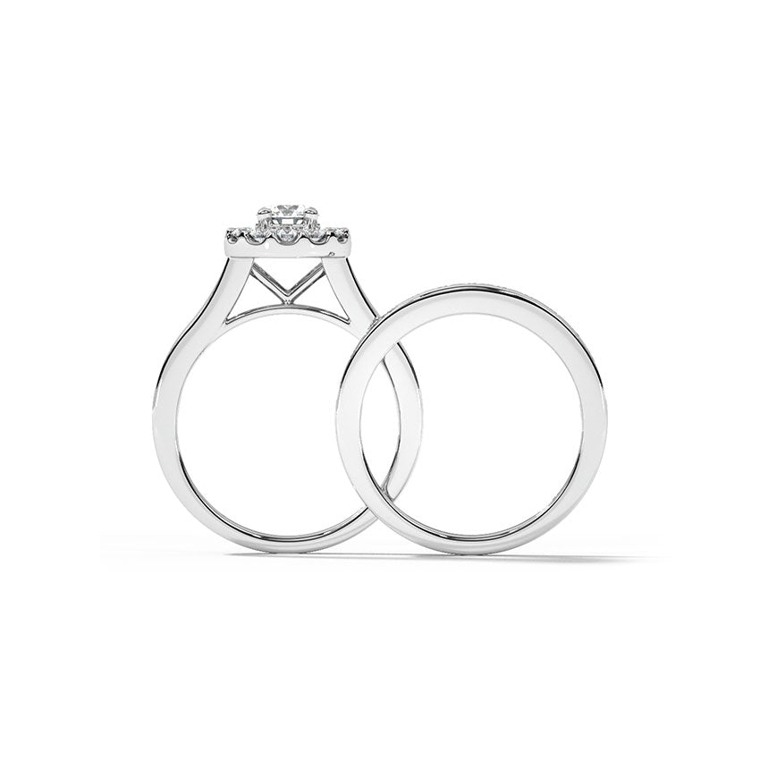Dazzle Solitaire Bridal Ring Set
