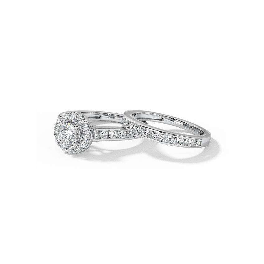 Dazzle Solitaire Bridal Ring Set
