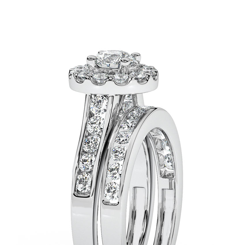 Dazzle Solitaire Bridal Ring Set