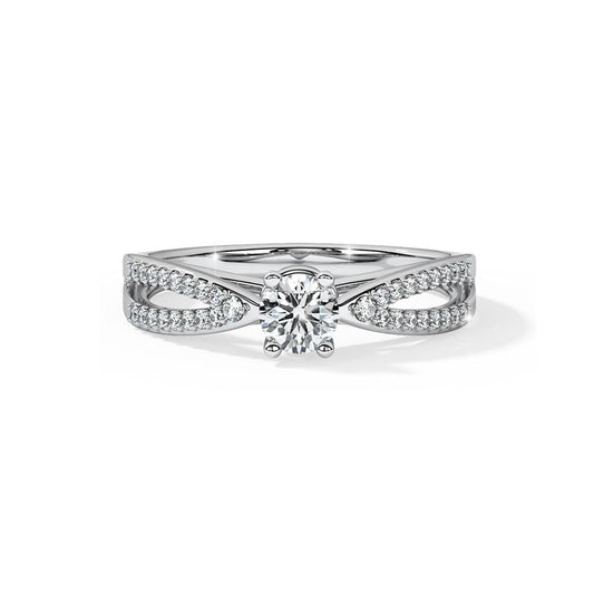 Love Knot Solitaire Ring  