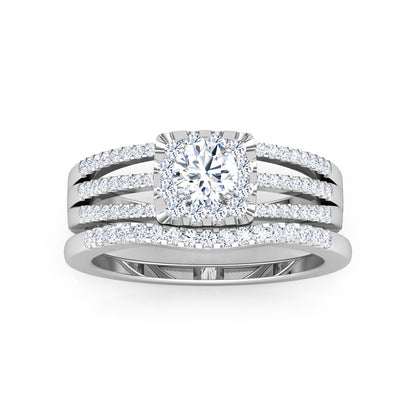 Starlight Solitaire Bridal Ring Set