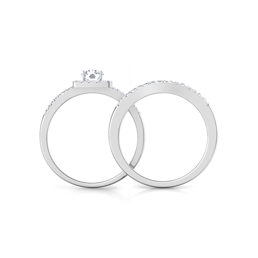 Starlight Solitaire Bridal Ring Set