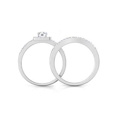 Starlight Solitaire Bridal Ring Set