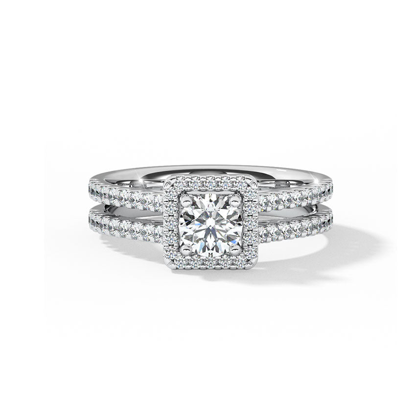 Christine Quad Solitaire Ring  