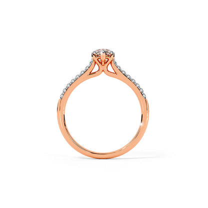 Helio Diamond Solitaire Ring
