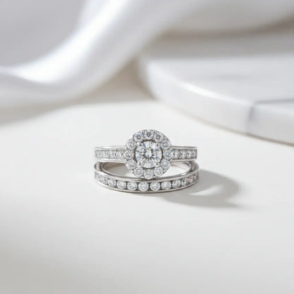 Dazzle Solitaire Bridal Ring Set