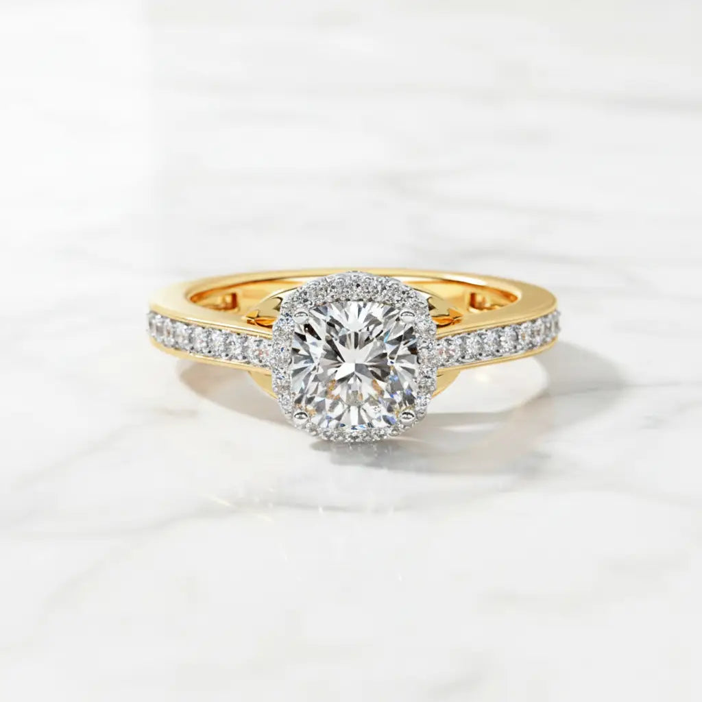 Diamond Queen Solitaire Ring