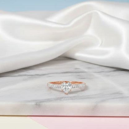 Helio Diamond Solitaire Ring