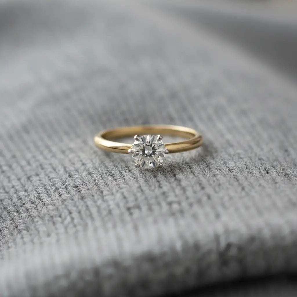 Chic Swanky Solitaire Ring