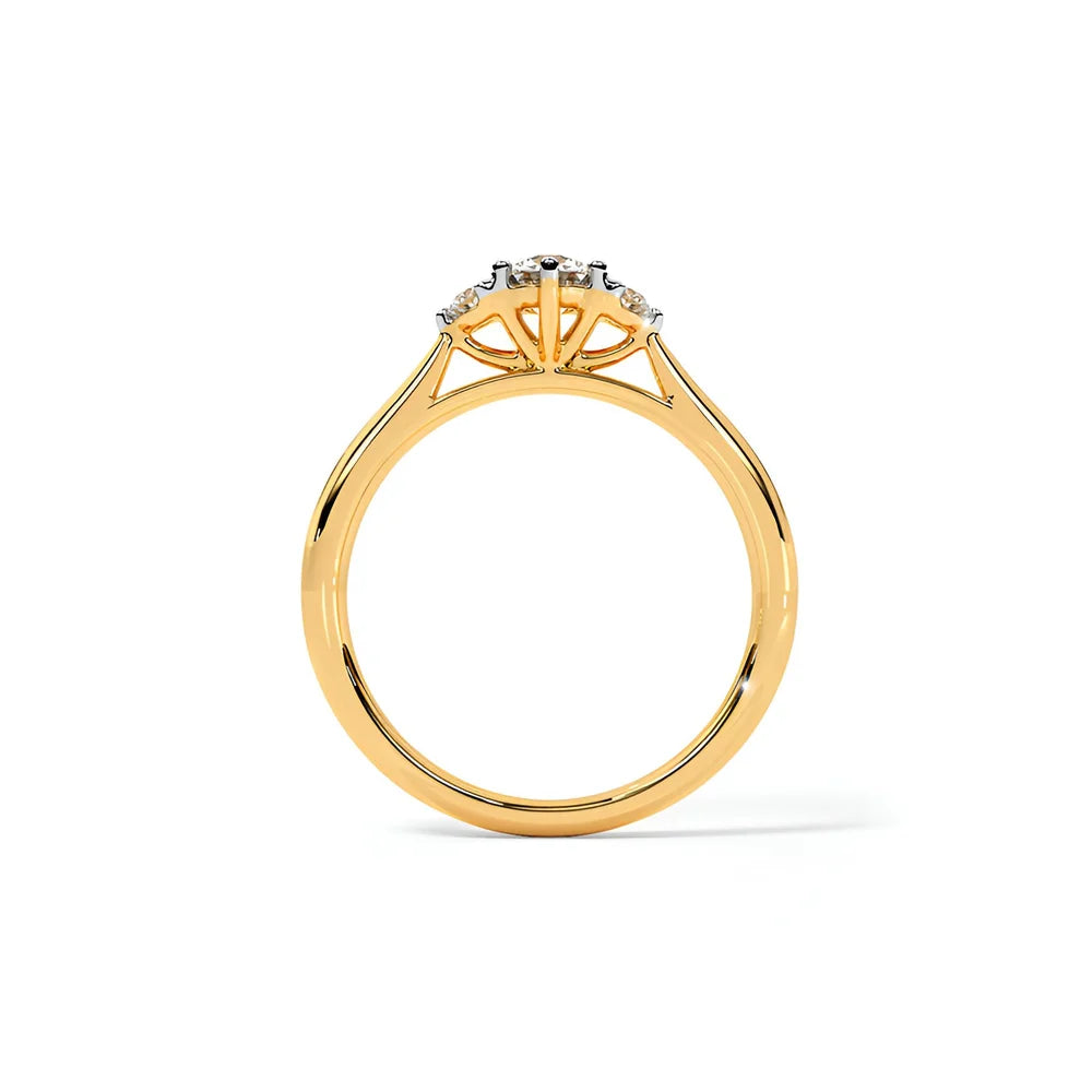 Azure Solitaire Ring